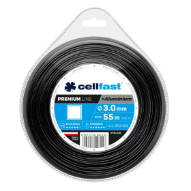 Žací lanko čtverec PREMIUM + hliníkové částice 3,0mm x 55m