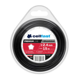 Žací lanko hvězda PREMIUM + hliníkové částice 2,4mm x 15m