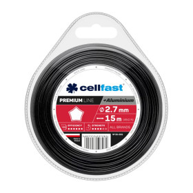 Žací lanko hvězda PREMIUM + hliníkové částice 2,7mm x 15m