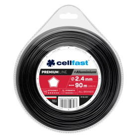 Žací lanko hvězda PREMIUM + hliníkové částice 2,4mm x 90m