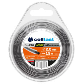 Žací lanko kulaté DUAL PRO s jádrem a hliníkovými částicemi 2,0mm x 15m