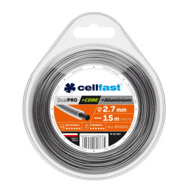Žací lanko kulaté DUAL PRO s jádrem a hliníkovými částicemi 2,7mm x 15m
