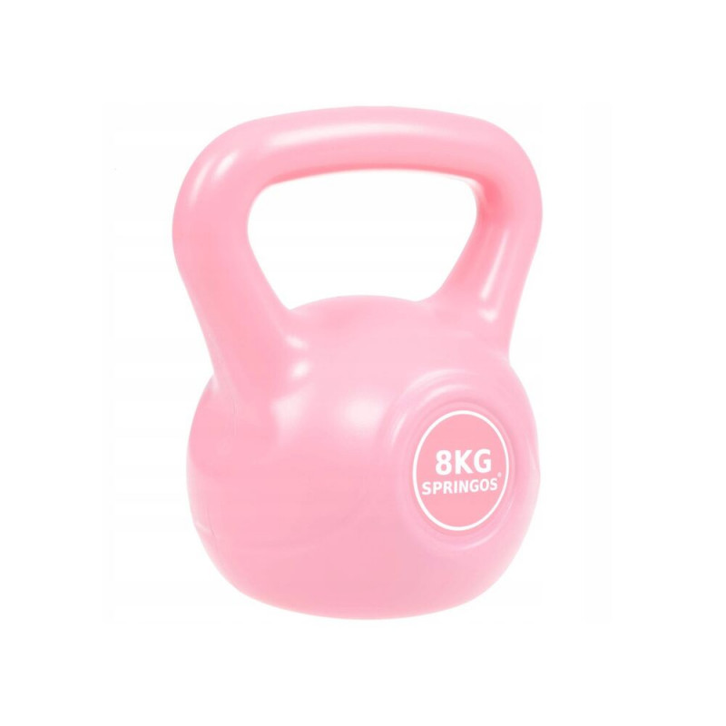 SPRINGOS Kettlebell 8 kg ABS SPRINGOS růžový FA1060-XG