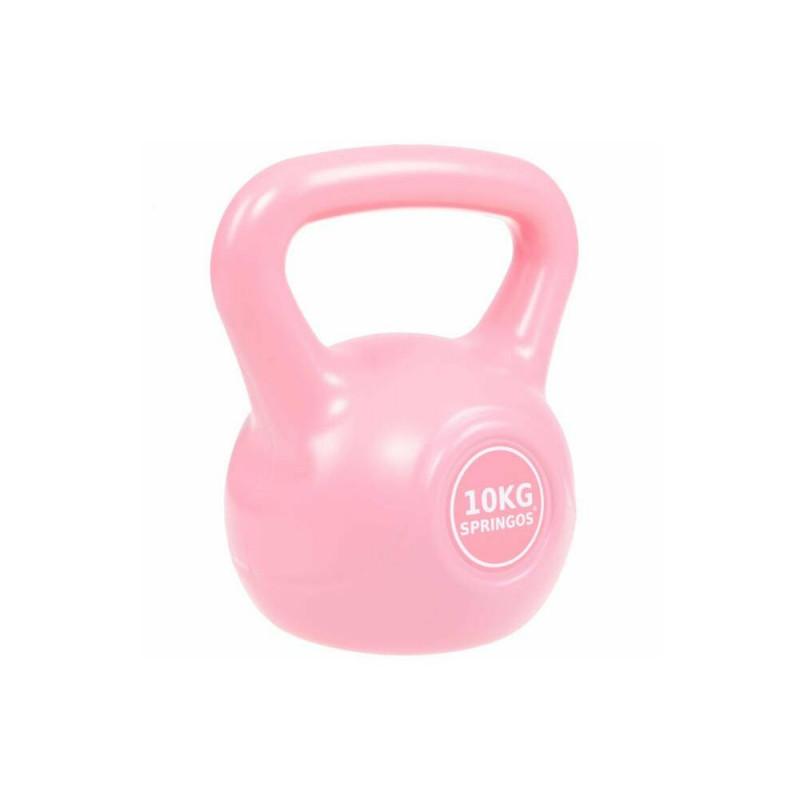 SPRINGOS Kettlebell 10 kg ABS SPRINGOS růžový FA1061-XG