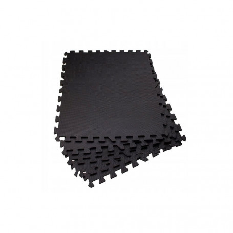 Pěnová podložka Puzzle 60x60x1,2 cm sada 6ks SPRINGOS FM0003 černá