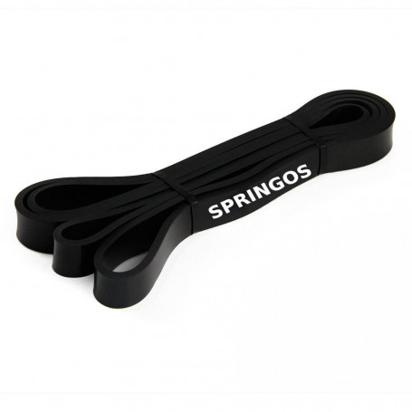 Posilovací guma 2m střední obtížnost SPRINGOS POWER BAND černá
