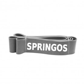 Posilovací guma 2m těžká obtížnost SPRINGOS POWER BAND šedá
