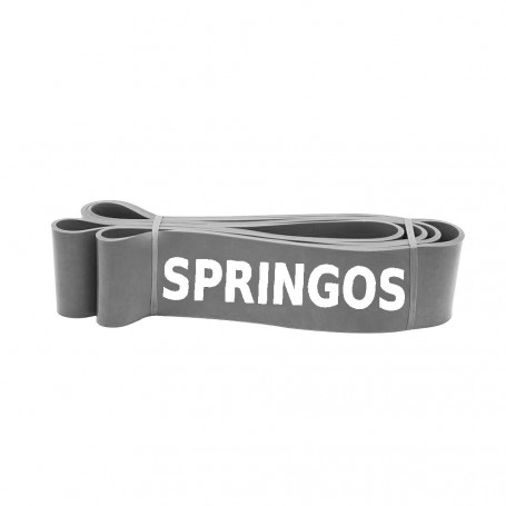 Posilovací guma 2m těžká obtížnost SPRINGOS POWER BAND šedá