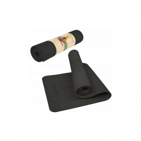 Podložka na cvičení 183x61x0,6 cm SPRINGOS MANDALA černá