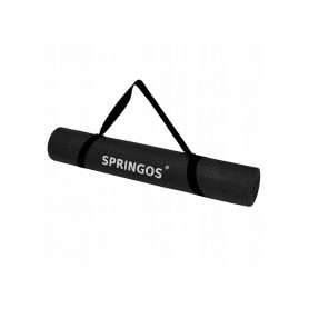 Podložka na cvičení 173x61x0,4 cm SPRINGOS SOFTMAT černá