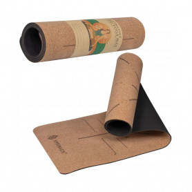 Podložka na cvičení 185x61x0,6 cm SPRINGOS MANDALA korková