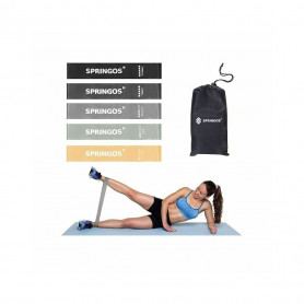 Sada posilovacích gum 5x30 cm SPRINGOS VARIO 5ks