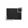 Pěnová puzzle podložka 30x30x1 cm sada 12ks SPRINGOS FM0022 černá