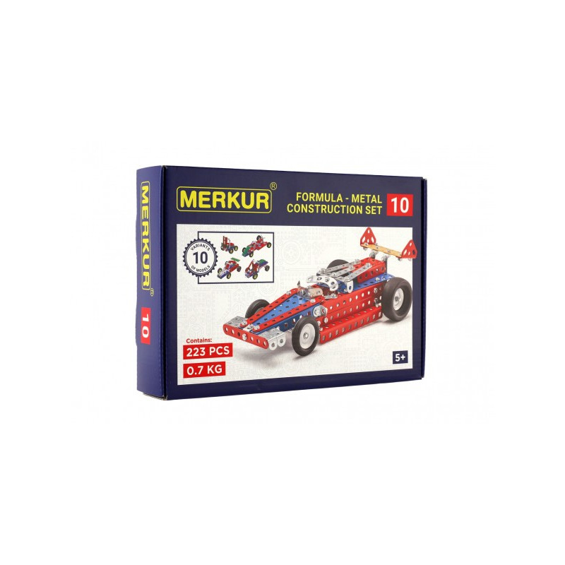 Merkur Toys Stavebnice MERKUR 010 Formule 10 modelů 223ks v krabici 26x18x5cm 34000010-XG