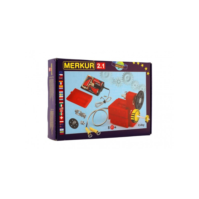 Merkur Toys Stavebnice MERKUR 2.1 Elektromotorek v krabici 26x18x5cm 34000050-XG