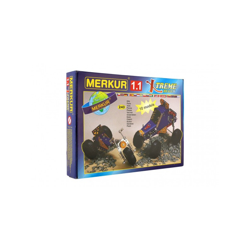 Merkur Toys Stavebnice MERKUR 016 Buggy 10 modelů 205ks v krabici 26x18x5cm 34000016-XG