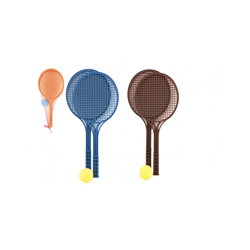 LORI Soft tenis plast barevný+míček 53cm v síťce 42000227-XG