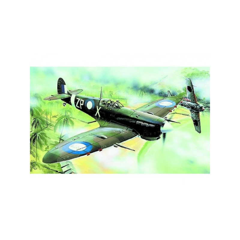 Směr Model Supermarine Spitfire MK.VC 12,8x15,3cm v krabici 25x14,5x4,5cm 48000871-XG
