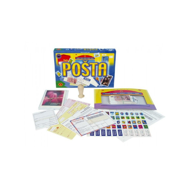 PEXI Pošta vzdělávací společenská hra v krabici 28,5x19x3,5cm 29000233-XG