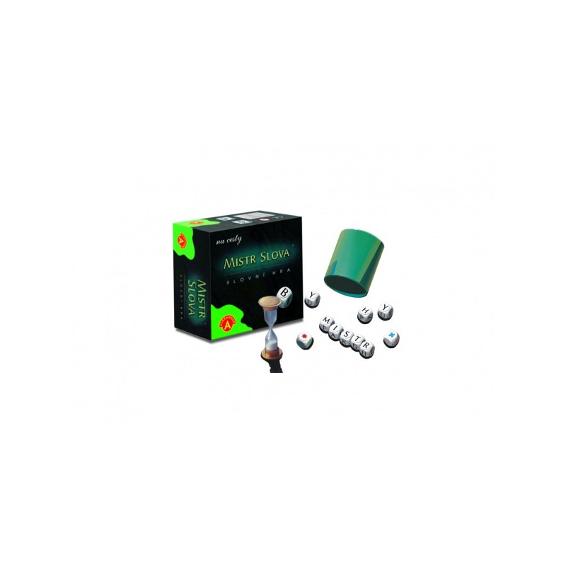 PEXI Mistr Slova společenská hra na cesty s kostkami v krabičce 13x12,5x6cm 29000347-XG