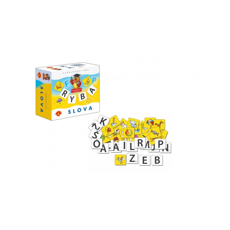 PEXI Slova didaktická společenská hra v krabičce 13,5x12,5x6cm 29000371-XG