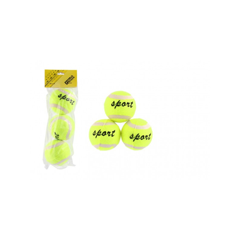 UNISON Tenisové míčky 3ks v sáčku 19x8x6cm 38001205-XG