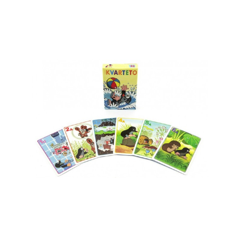 Akim Kvarteto Krtek 1 společenská hra - karty v papírové krabičce 6x9cm 10702894-XG