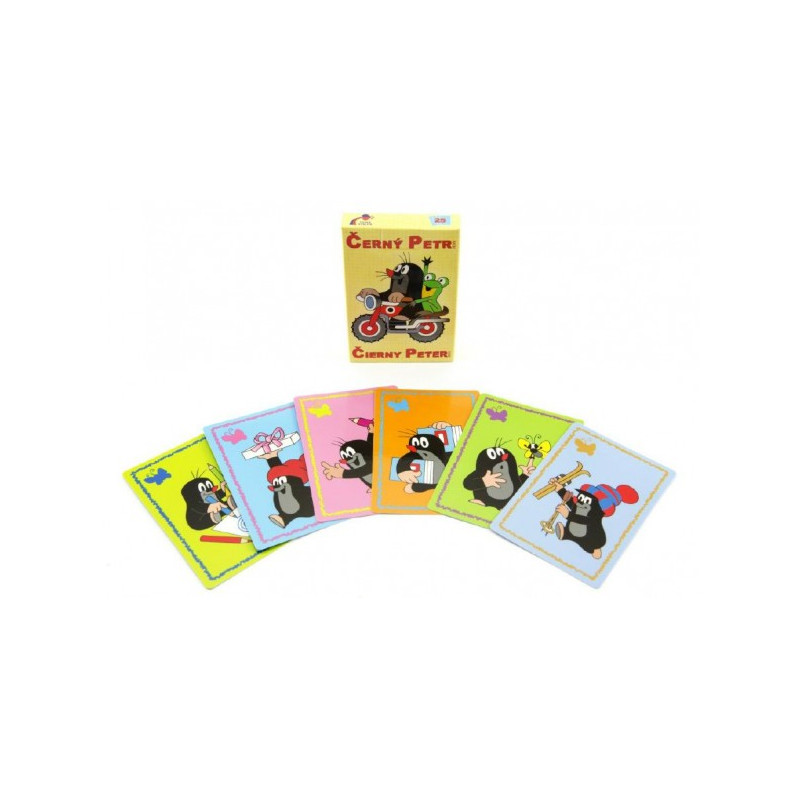 Akim Černý Petr Krtek společenská hra - karty v krabičce 6x9cm 10703808-XG