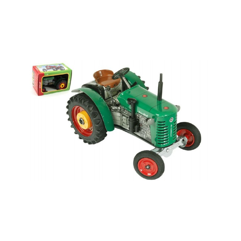 Kovap Traktor Zetor 25A zelený na klíček kov 15cm 1:25 v krabičce Kovap 95000383-XG