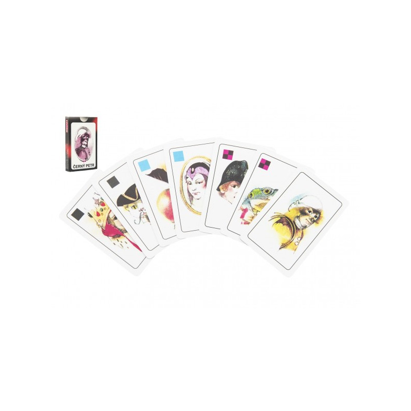 Hrací karty, s.r.o. Černý Petr společenská hra karty v papírové krabičce 6x9cm 10401723-XG