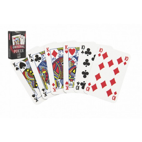 Poker společenská hra karty v papírové krabičce 6x9cm