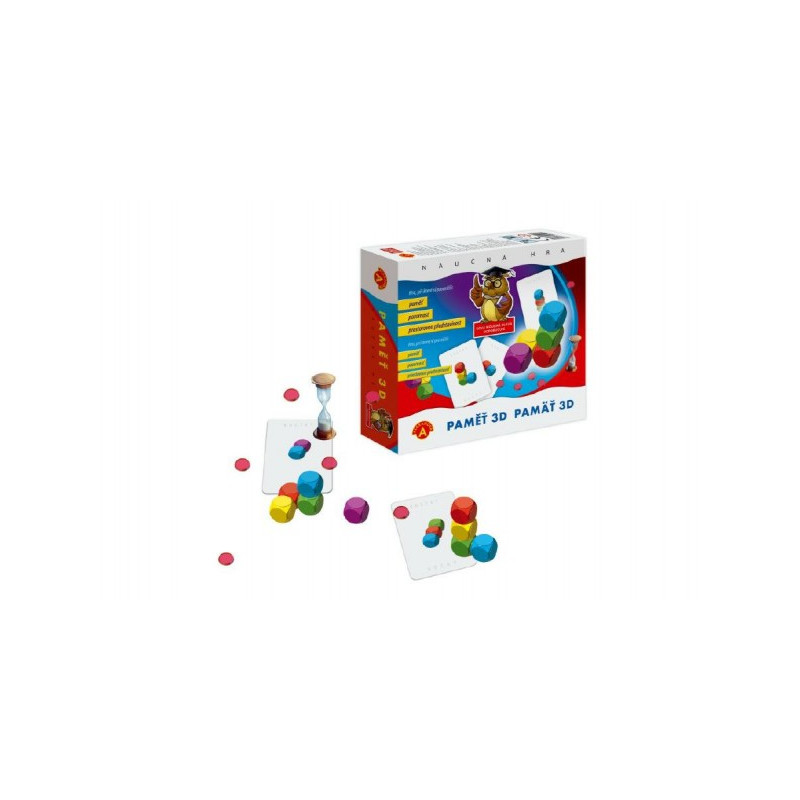 PEXI Paměť 3D společenská hra v krabici 20x18,5x5,5cm 29000524-XG