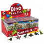 Puzzle Dinosauři 23,5x21,5cm 60 dílků + figurka asst 6 druhů v krabičce 24ks v boxu