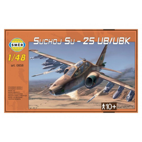 Model Suchoj SU-25 UB/UBK v krabici 35x22x5cm