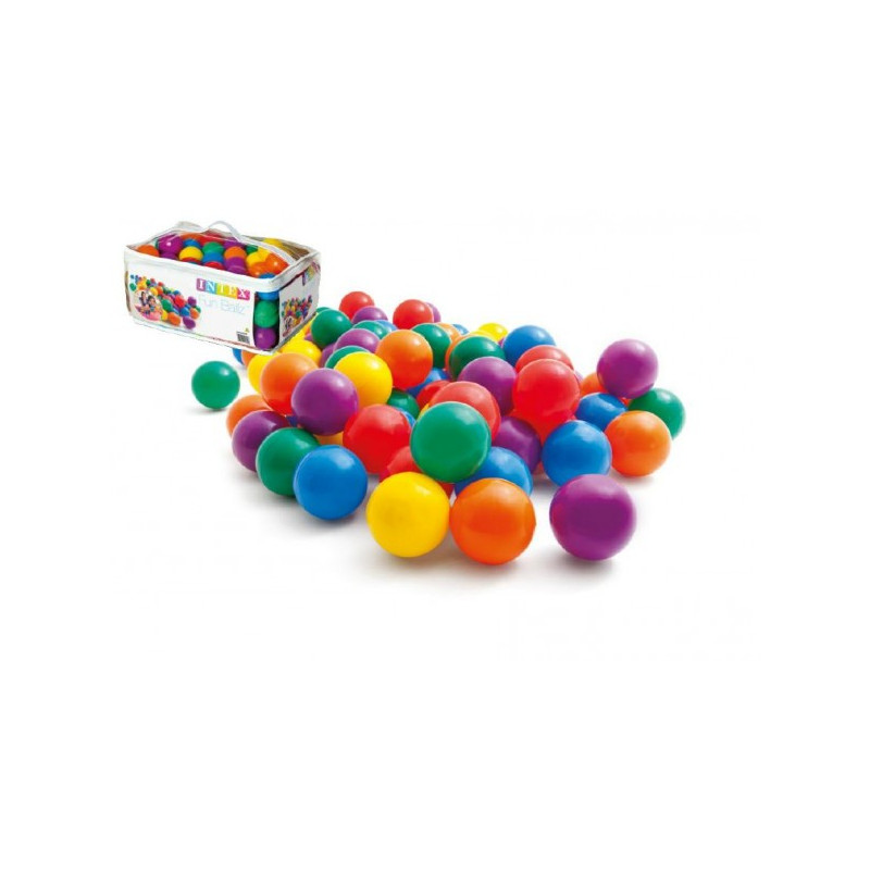 Teddies Míček/Míčky do hracích koutů 6,5cm barevný 100ks v plastové tašce 2+ 00830004-XG