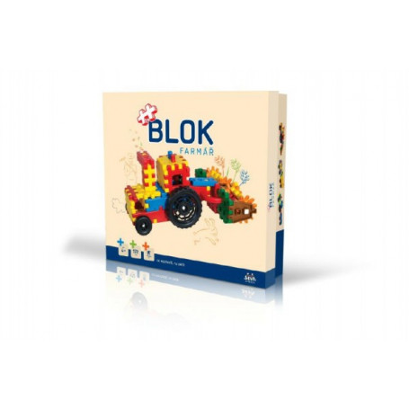 Stavebnice BLOK Farmář plast 172ks v krabici 35x33x8cm