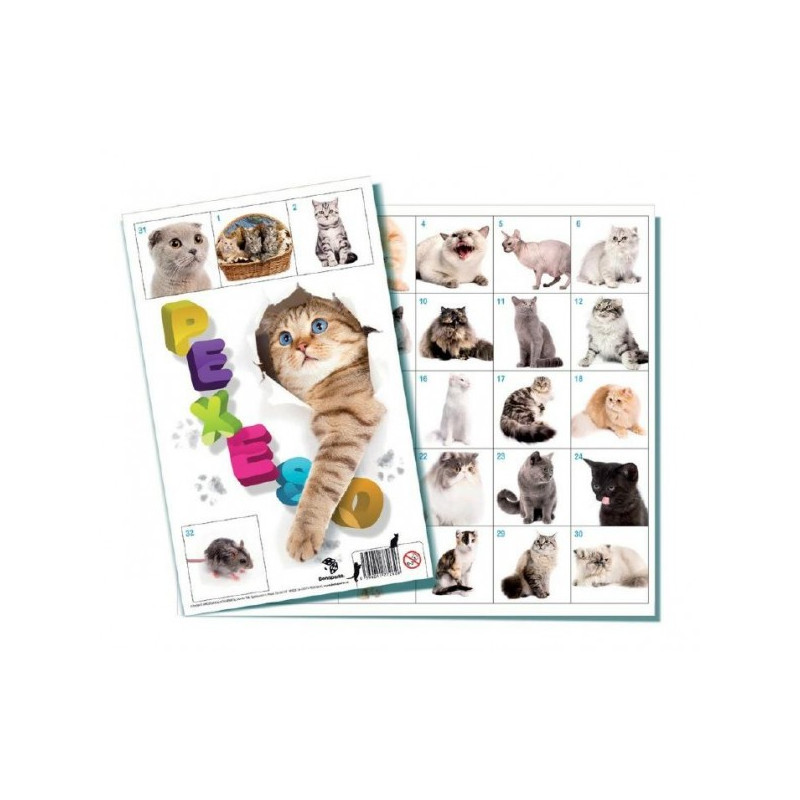 Bonaparte Pexeso Kočky společenská hra 32 obrázkových dvojic 26002626-XG
