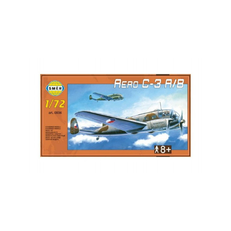 Směr Model Aero C-3 A/B 1:72 29,5x16,6cm v krabici 34x19x5,5cm 48000936-XG