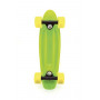 Skateboard - pennyboard 43cm, nosnost 60kg plastové osy, zelená, žlutá kola