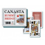 Canasta společenská hra - karty 108ks v plastové krabičce 12,5x10,5x2cm