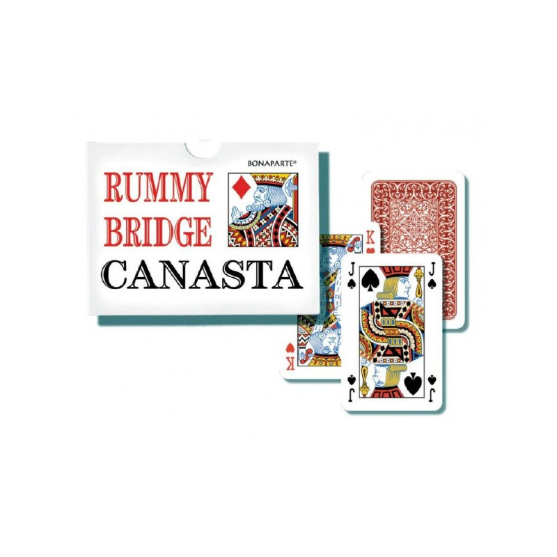 Bonaparte Canasta společenská hra - karty 108ks v papírové krabičce 12x9x2cm 26000370-XG