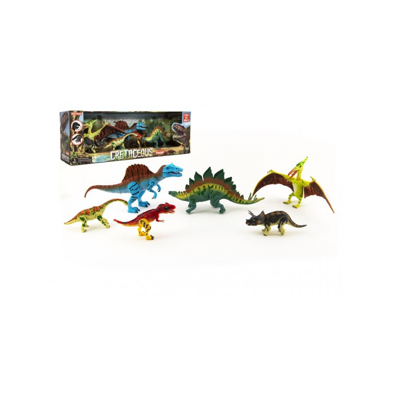 Teddies Sada Dinosaurus hýbající se 6ks plast v krabici 48x17x13cm 00311294-XG