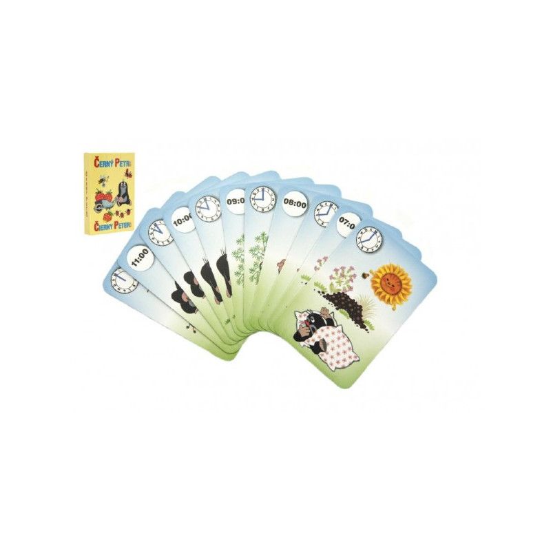 Akim Černý Petr Krtek 4- společenská hra - karty v papírové krabičce 6x9cm 10707158-XG