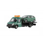 Auto/kamion Bburago odtahovka + auto 1:43 kov/plast 21cm  6 barev v krabičce 22x9x6,5cm