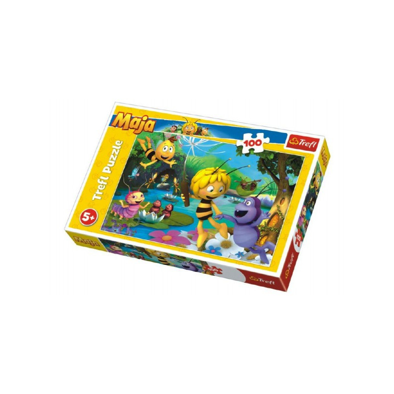 Trefl Puzzle Včelka Mája s přáteli 100 dílků 41x27,5cm v krabici 29x19x4cm 89116361-XG