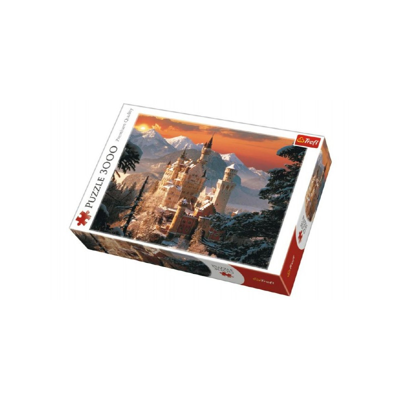 Trefl Puzzle Zimní zámek Neuschwanstein 3000 dílků 116x85cm v krabici 40x27x9cm 89133025-XG