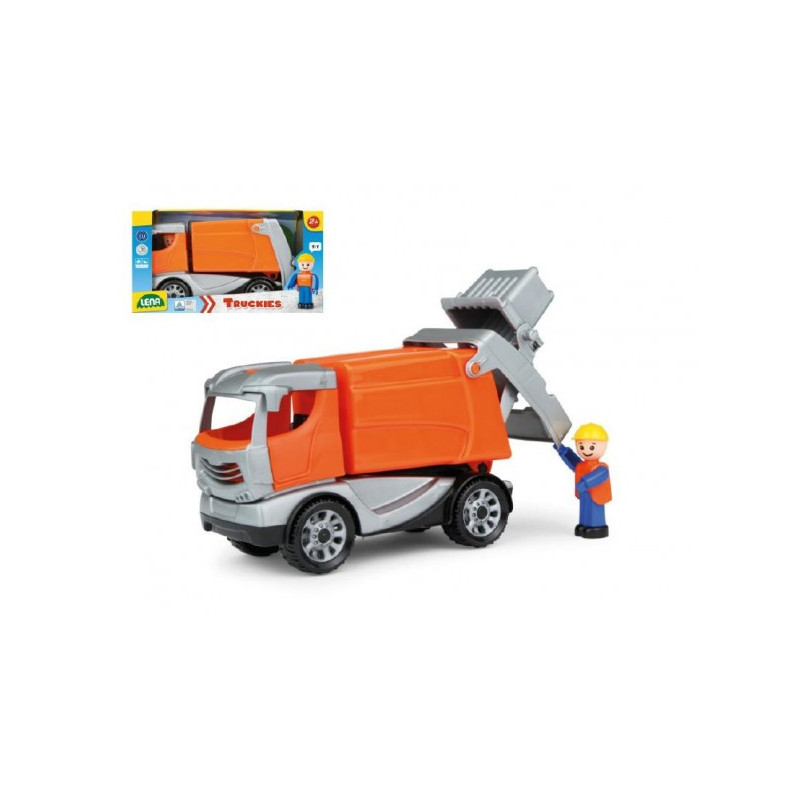 Lena Auto Truckies popeláři plast 25cm s figurkou v krabici 24m+ 43001623-XG