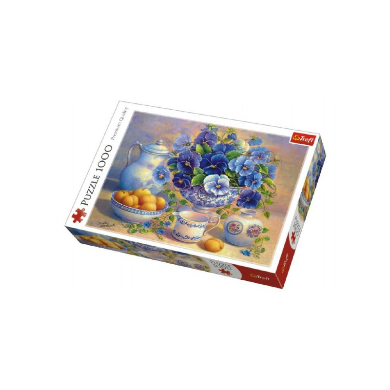 Trefl Puzzle Modrá Kytice 1000 dílků v krabici 40x27x6cm 89110466-XG