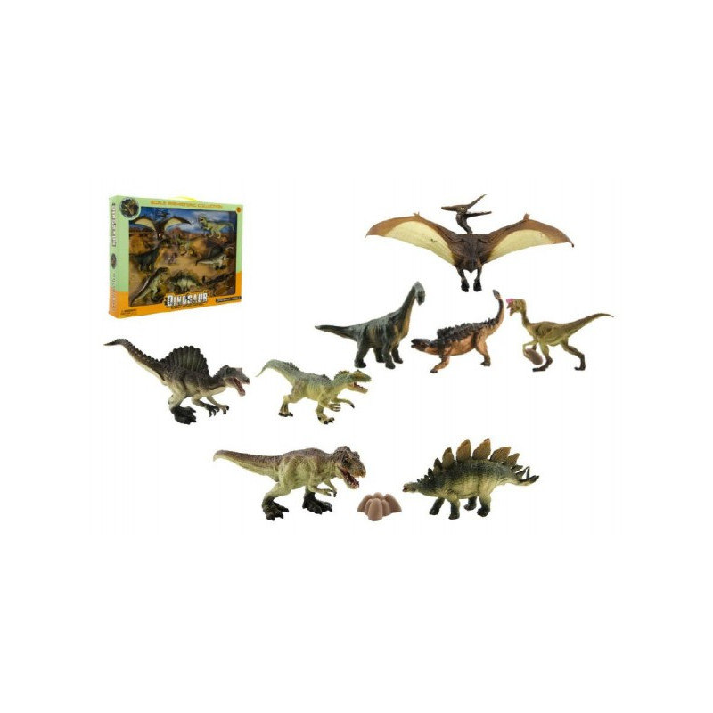 Teddies Dinosaurus plast 8ks v krabici 46x34x7cm 00311200-XG