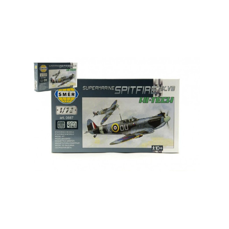 Směr Model Supermarine Spitfire MK.VB HI TECH 1:72 12,8x13,6cm v krabici 25x14,5x4,5cm 48000887-XG